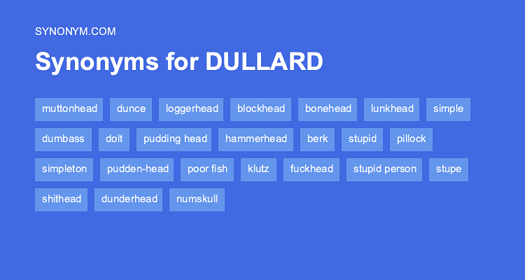 dullard synonym