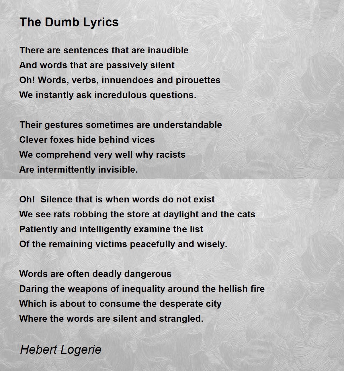 dumb lyrics