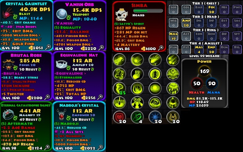 dungeon quest best wizard build