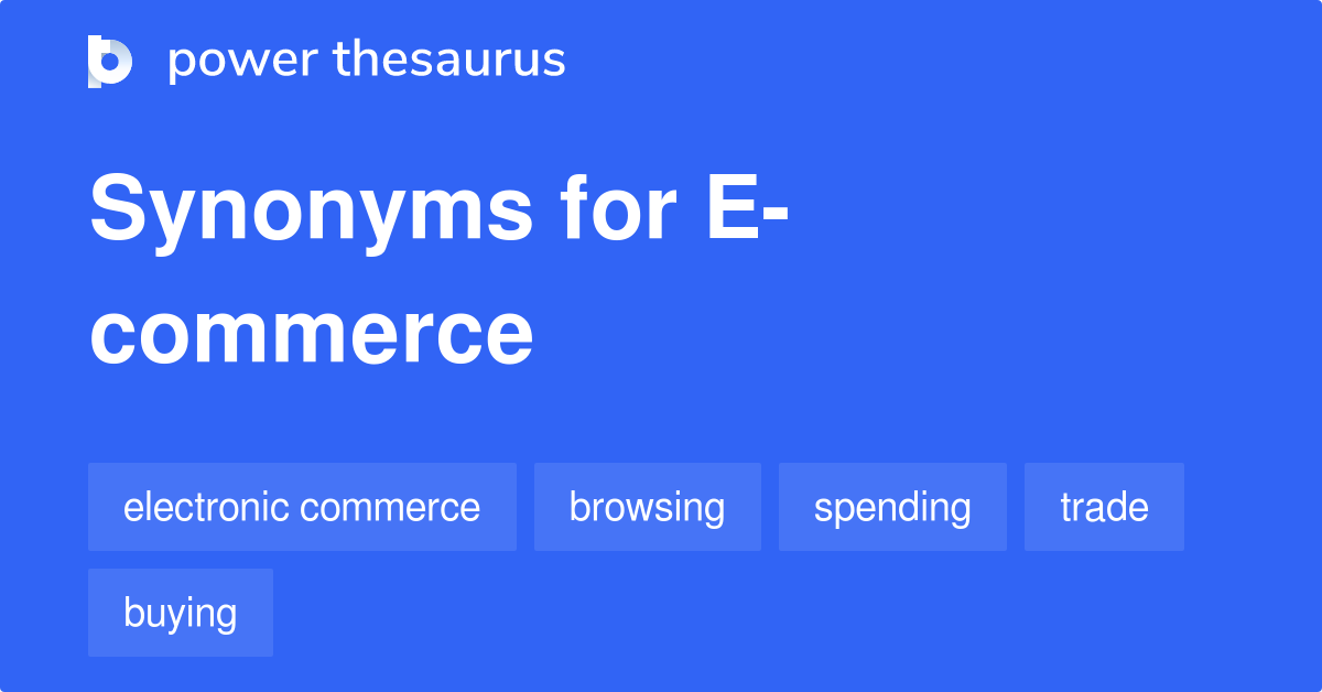 e commerce synonym