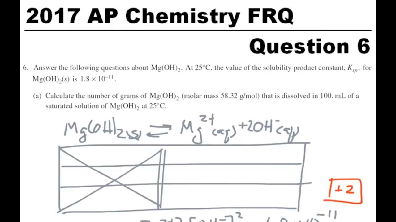 2017 ap chemistry frq answers