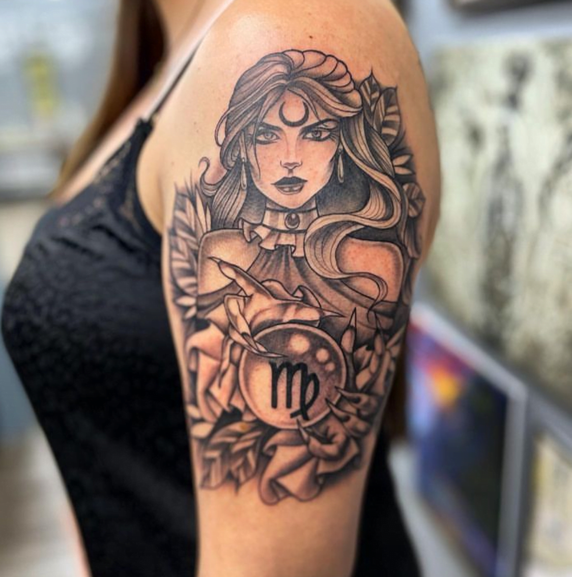 virgo tattoo sleeve