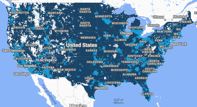 spectrum service area