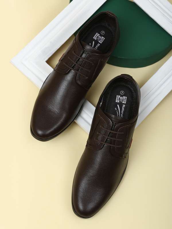 red chief black derby shoes