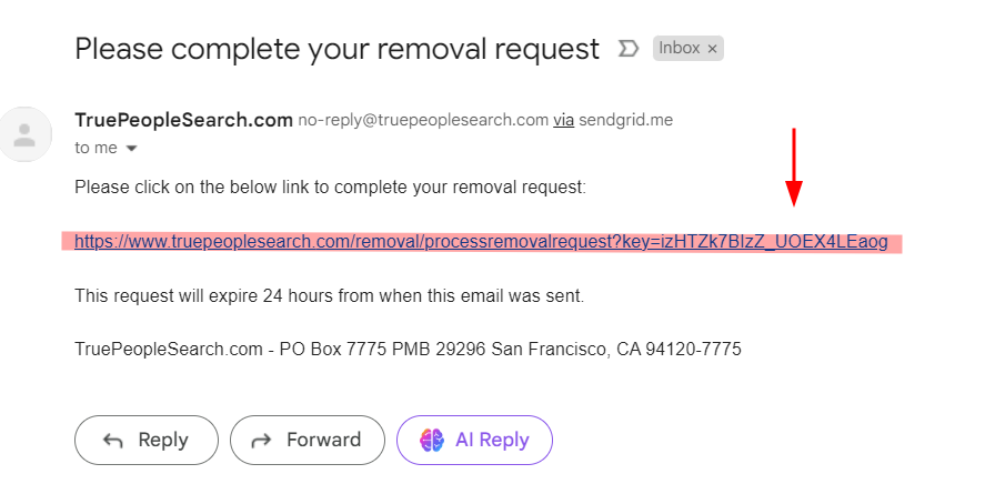 truepeoplesearch.com removal