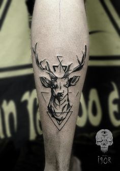 tatuaje de reno