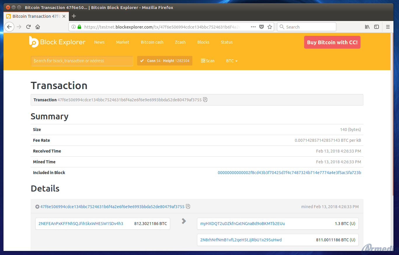 btc testnet explorer