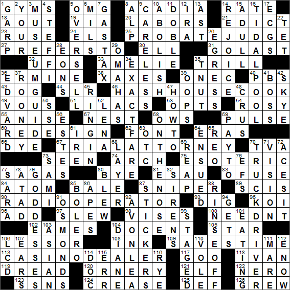 maine national park crossword clue