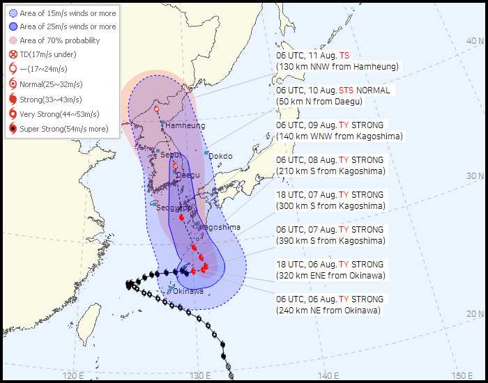 typhoon khanun track