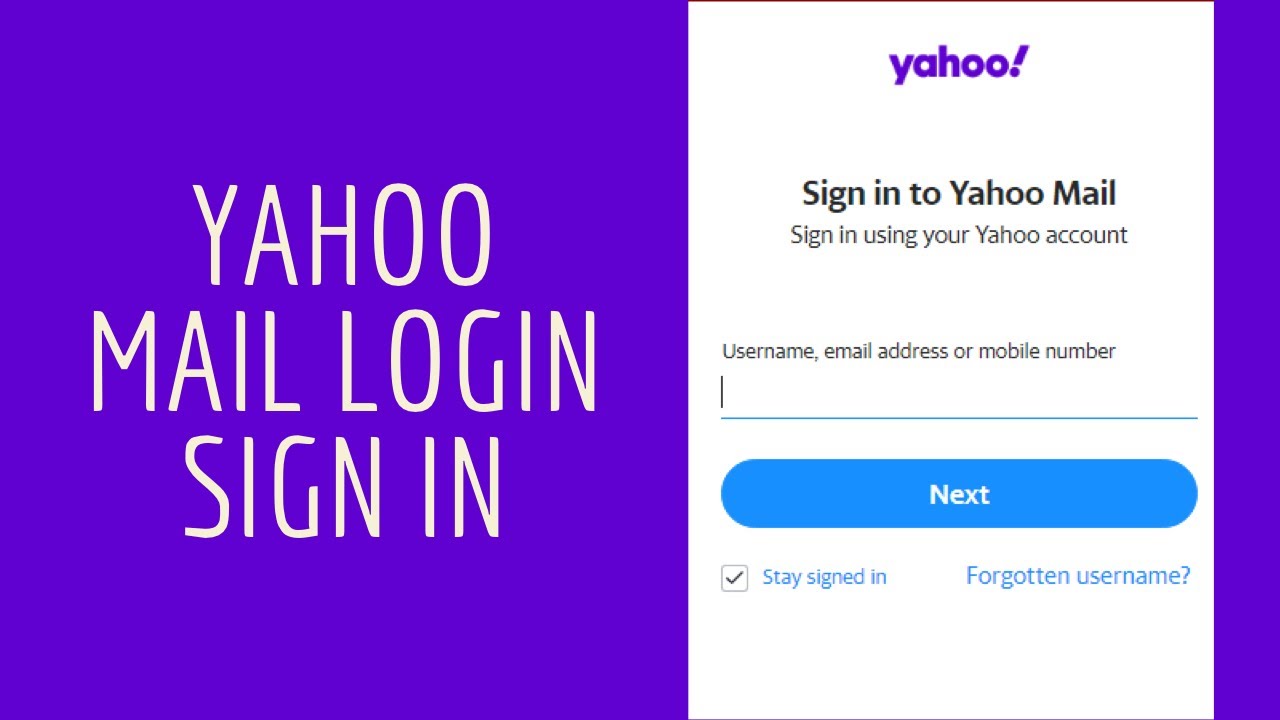 yahoo mail login in