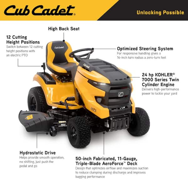 cub cadet xt1 rear tire size