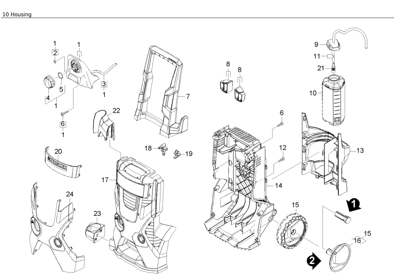 karcher parts list