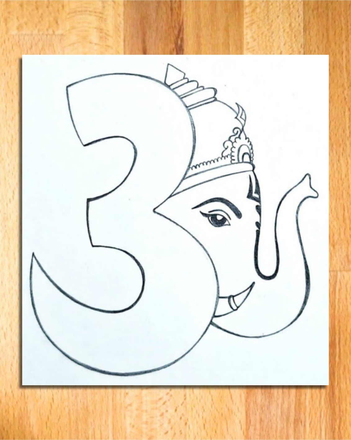 easy to draw ganesh