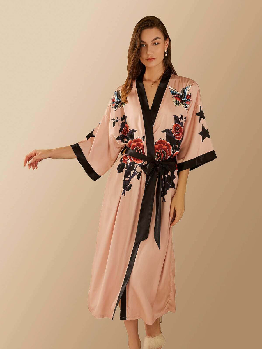 butterfly kimono robe