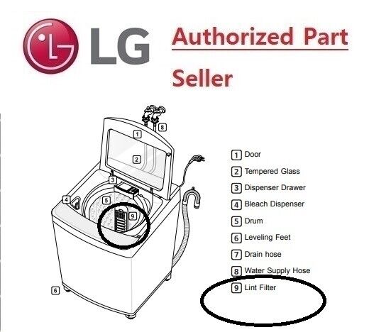 lg washing machine lint filter