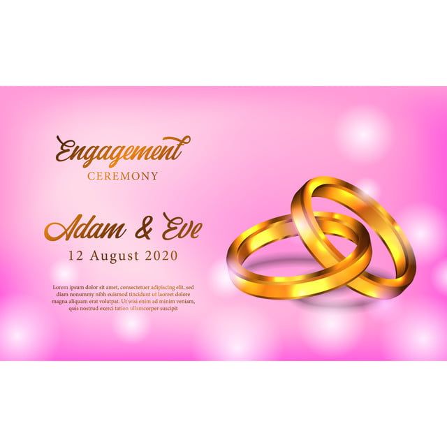 ring ceremony banner design hd