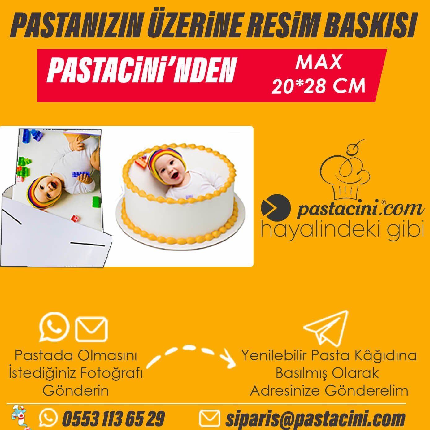 yenilebilir pasta baskısı