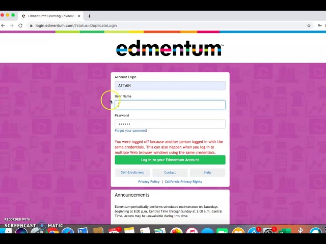 edmentum learning environment login