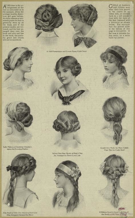 edwardian hairdo