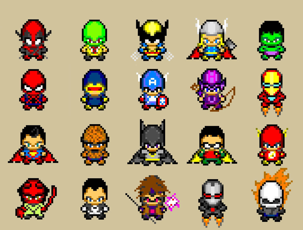 pixel superhero