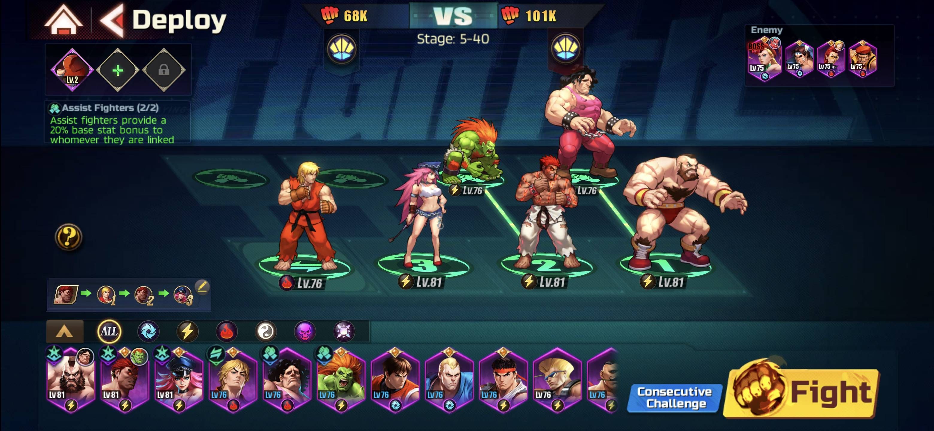 street fighter duel best team