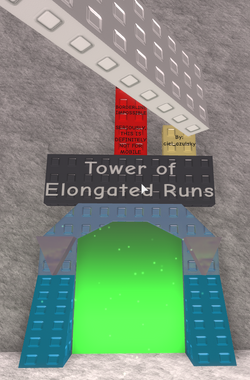 tower of elongated runs