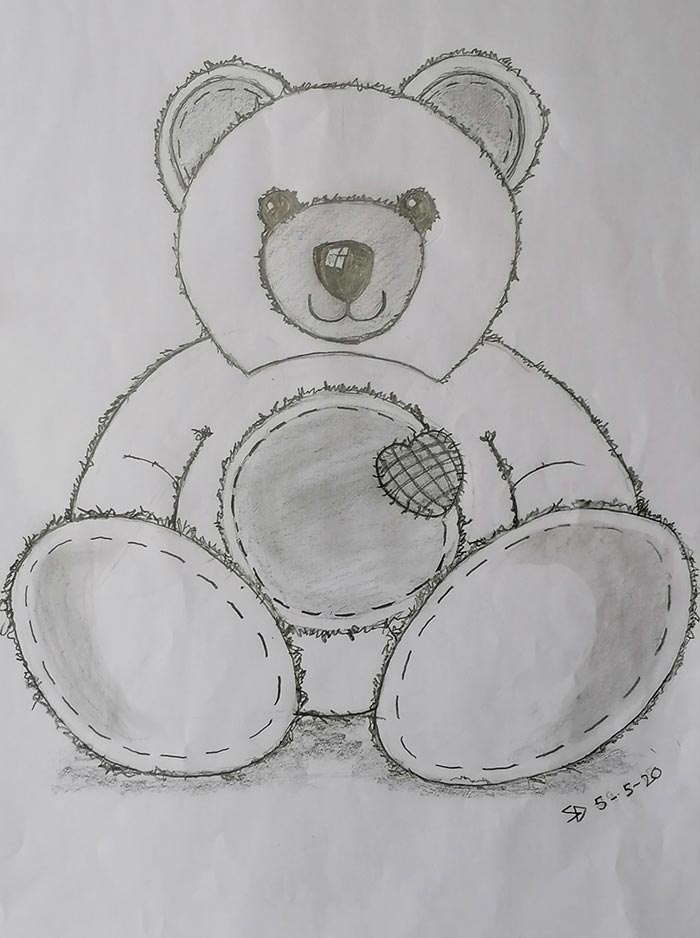 teddy bear photos drawing