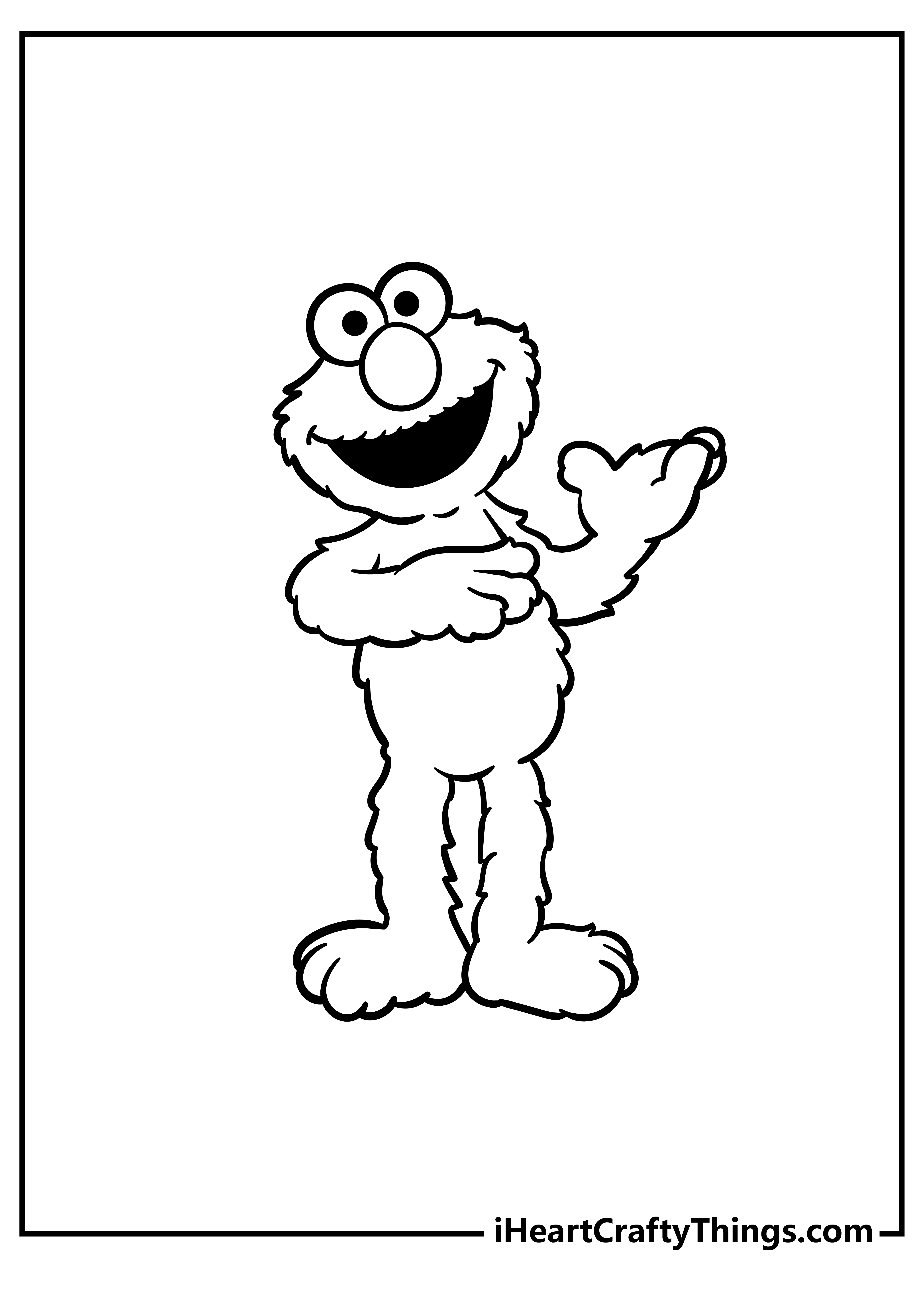 elmo coloring sheet