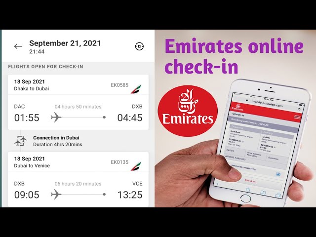 emirates flight online check in