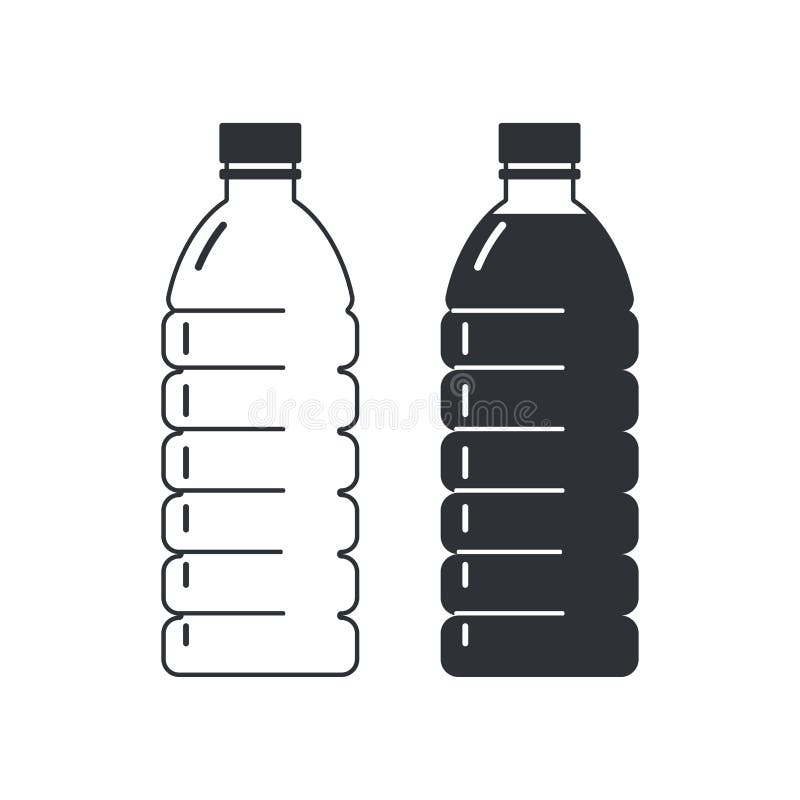 empty bottle clipart black and white