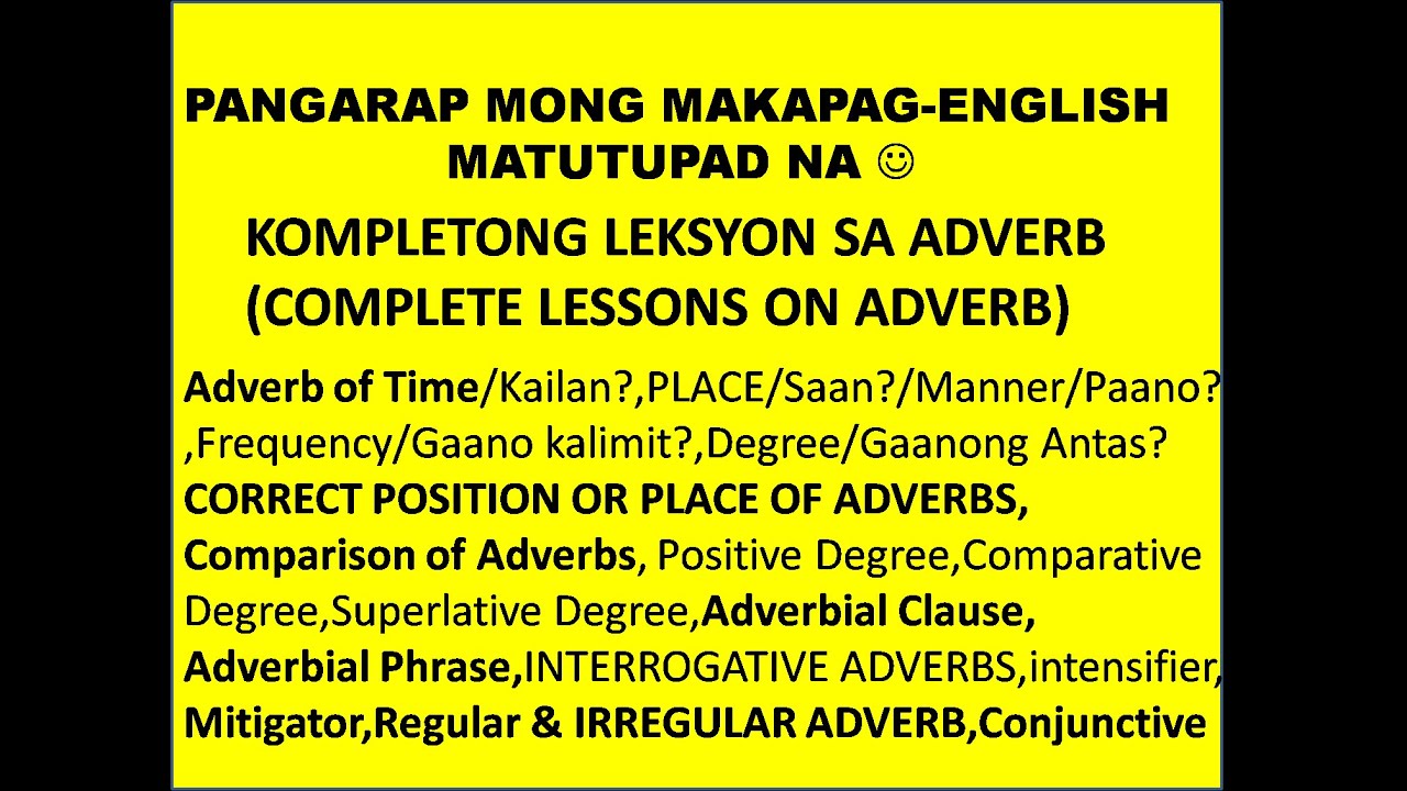 english pangarap