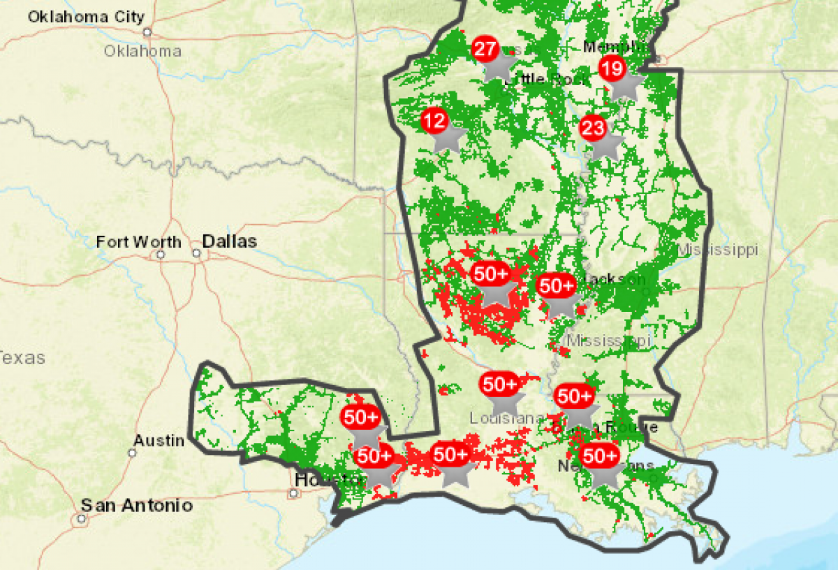 entergy power outage map