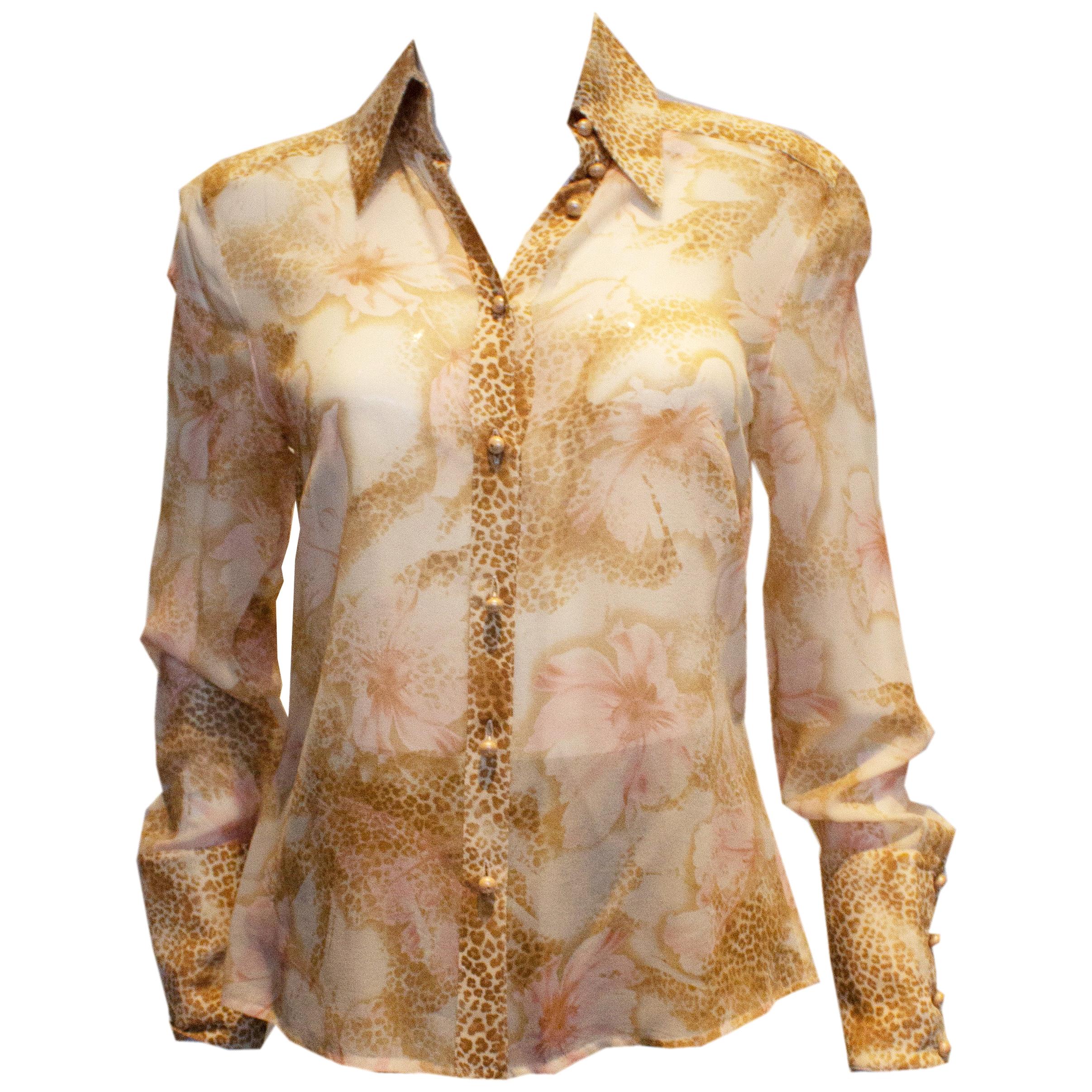 escada silk blouse