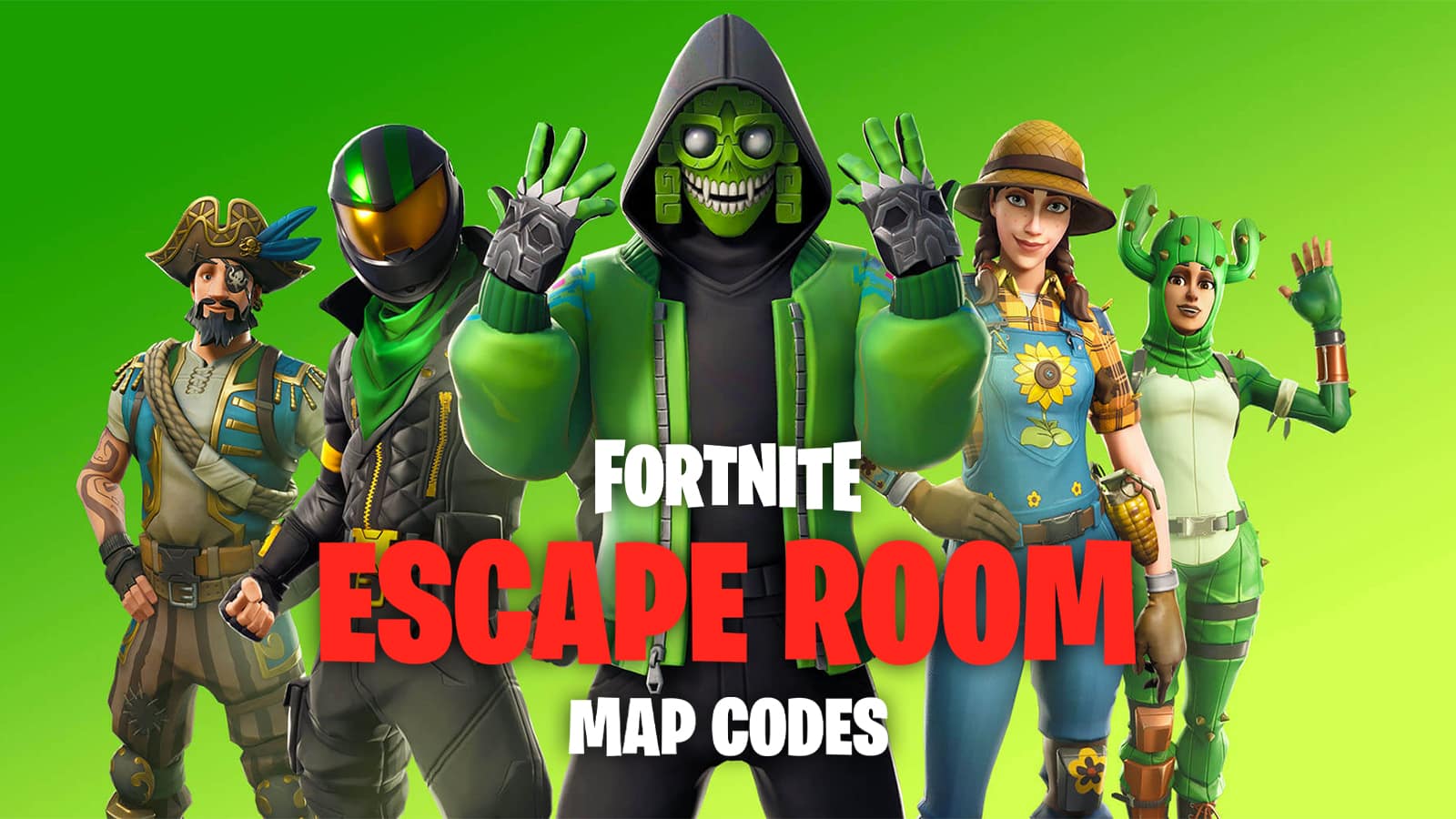 escape room fortnite codes