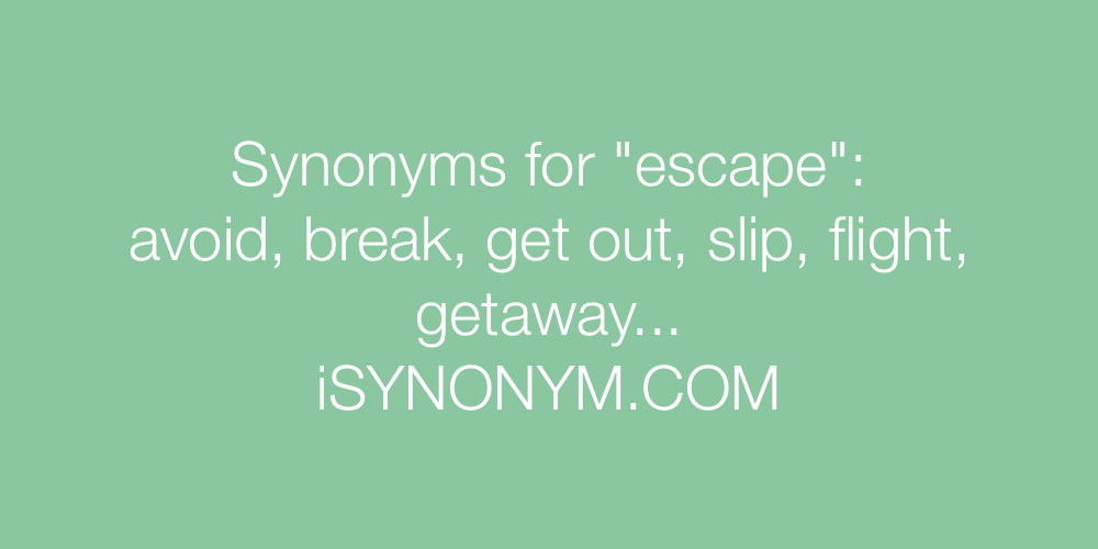 escape synonym