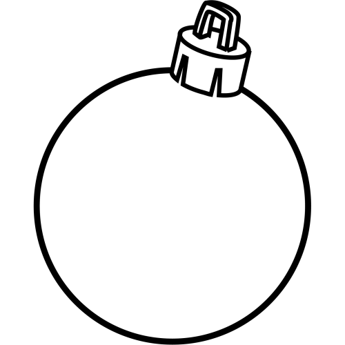 esfera navideña dibujo