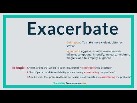 exacerbated synonym