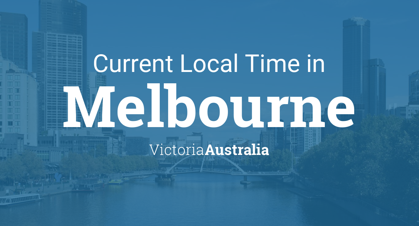 exact time in melbourne australia