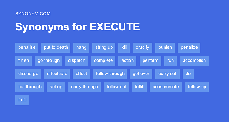 execute synonym