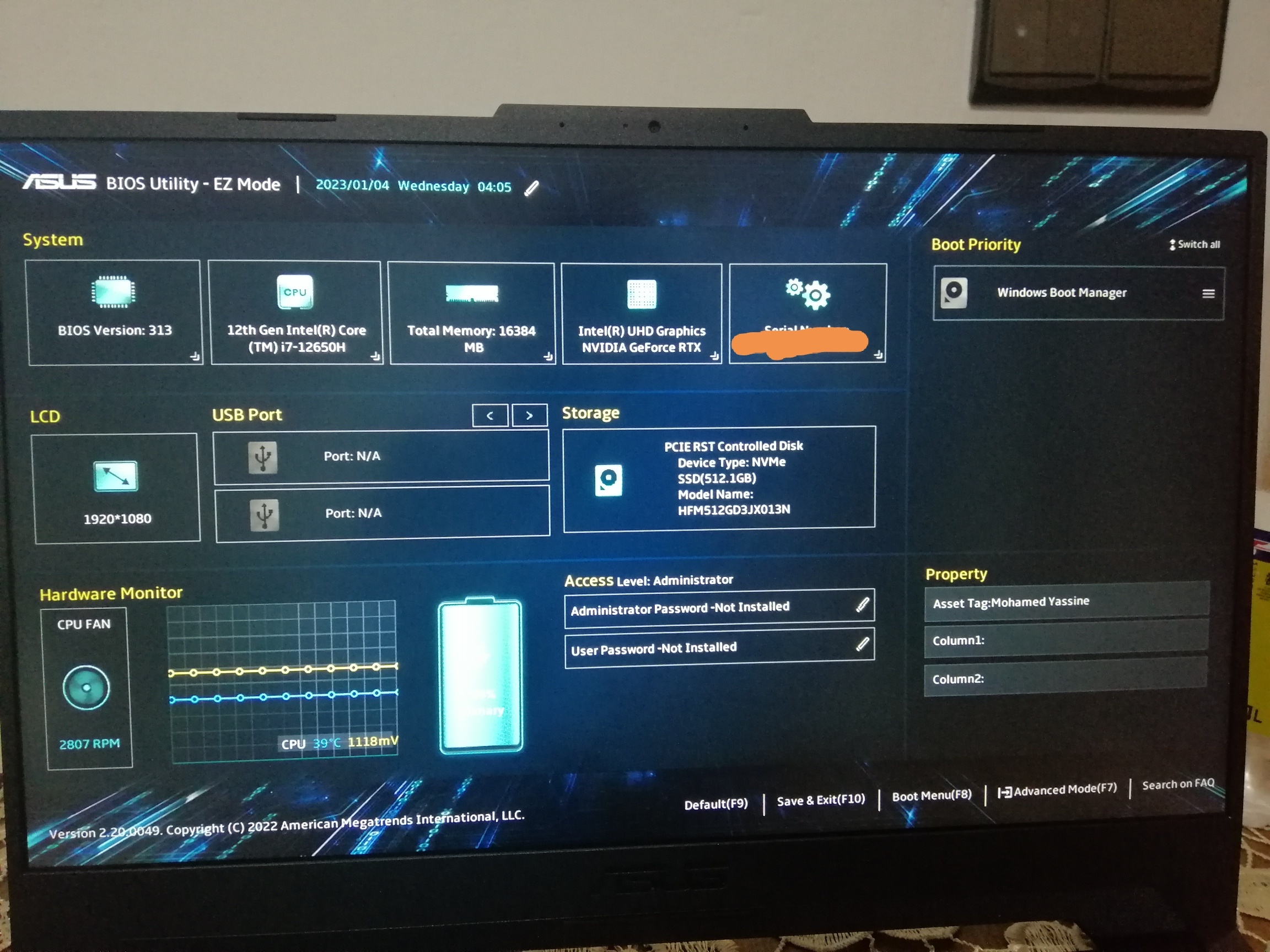 exit asus bios utility ez mode