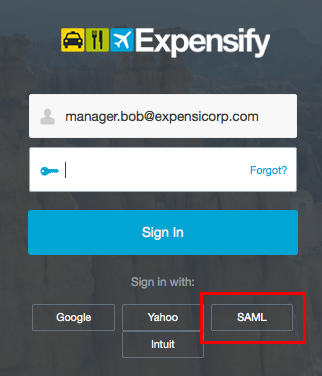 expensify login