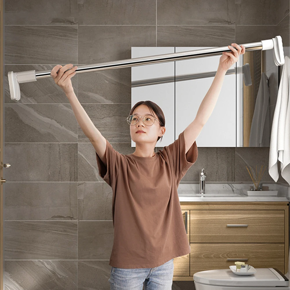 extendable shower curtain rod