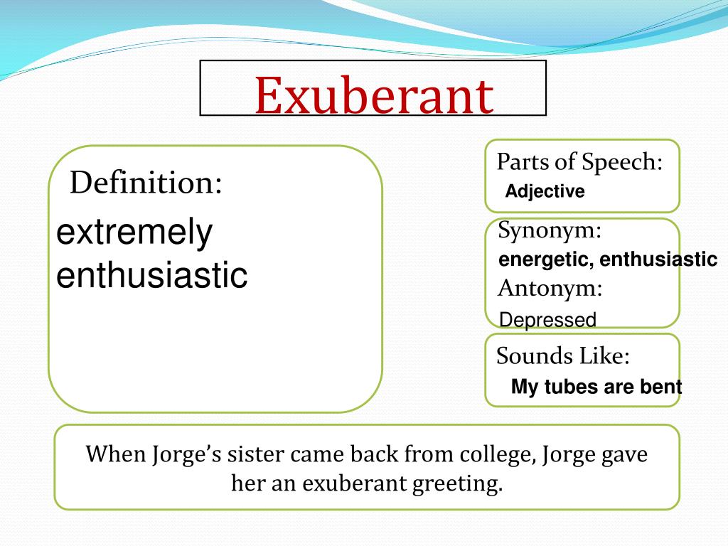 exuberant antonym