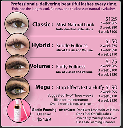eyelash extensions near me prices