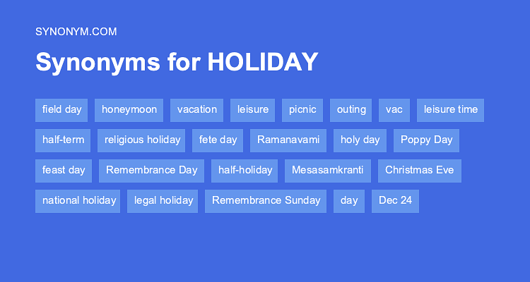 holiday synonym