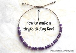 how to make a slip knot for bracelet