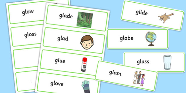 gl words phonics