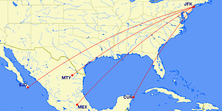 flights to mexico city from nyc