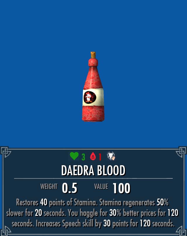 blood of the daedra