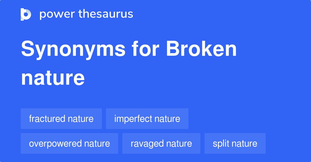 synonym for broken